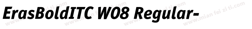 ErasBoldITC W08 Regular字体转换